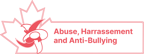 Judo Canada Abuse, Harassement and anti-bullying button