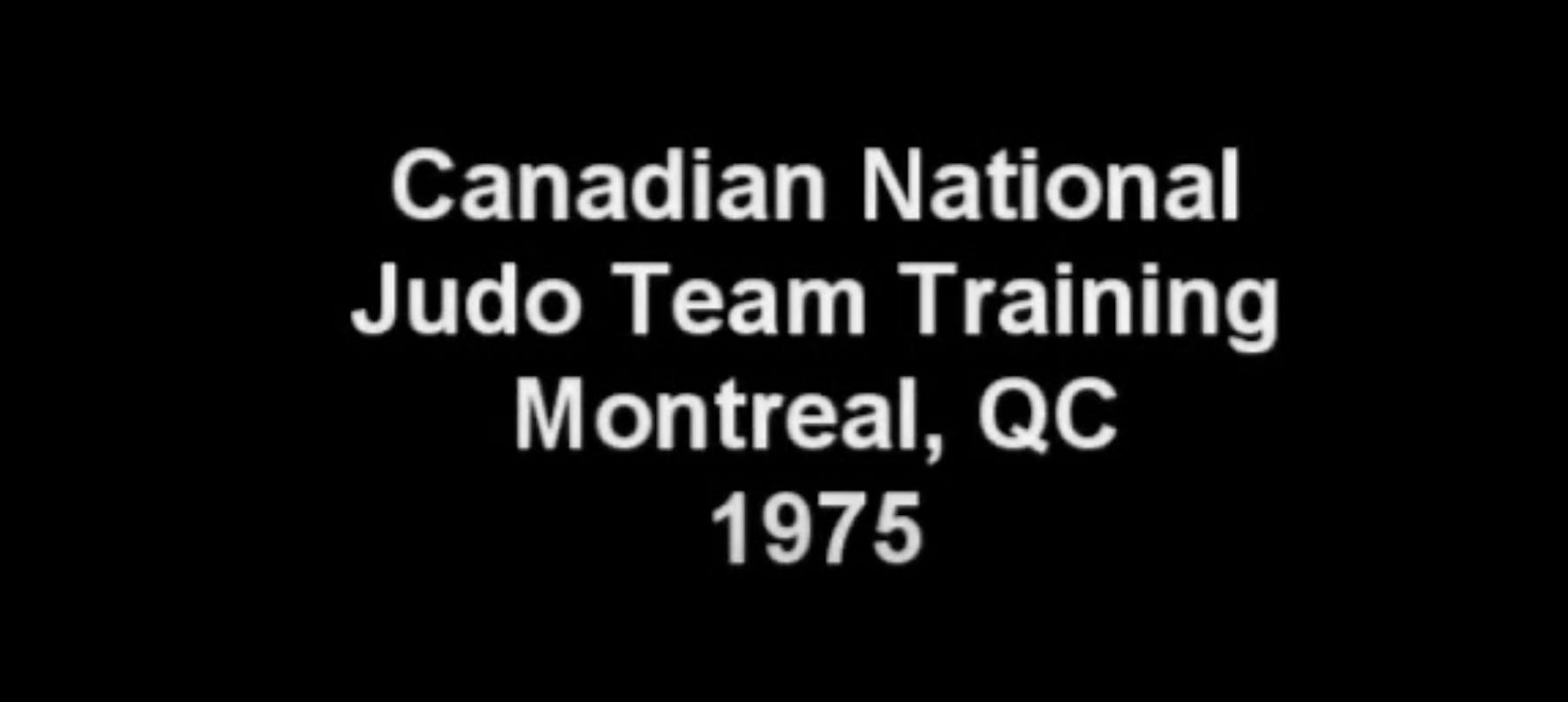 Judo CanadaNational team training 1975 / Entraînement de l'équipe national de 1975